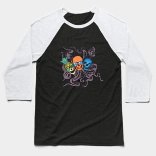 triple skulls Baseball T-Shirt